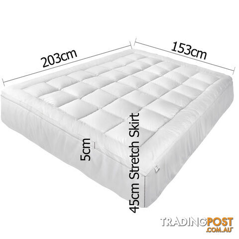 Pillowtop Mattress Topper Memory Resistant Protector Pad Cover Queen