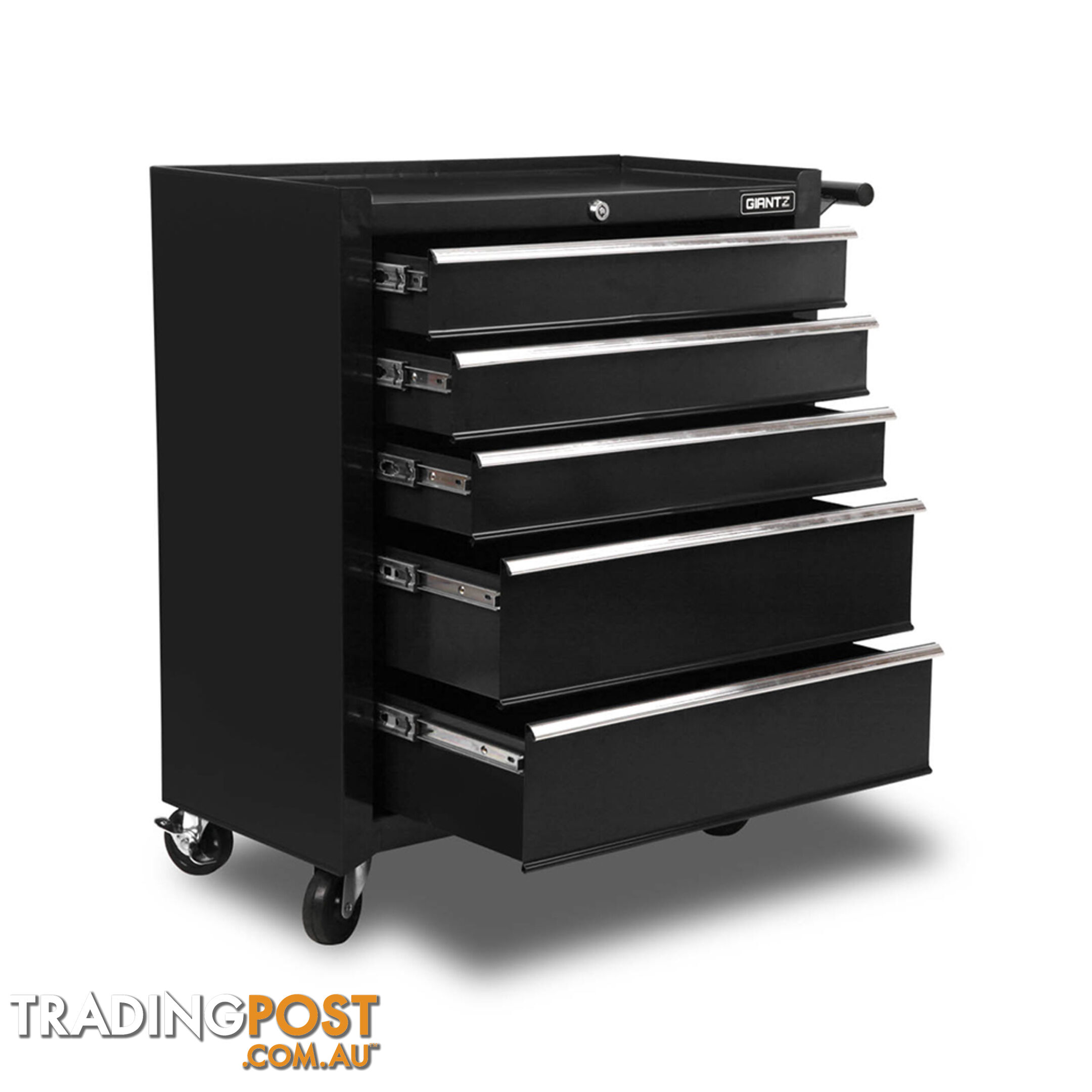 5 Drawers Roller Toolbox Cabinet  Black