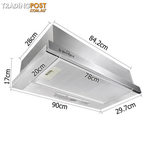 5 Star Chef Sliding 90cm Range Hood - photo 2 of 9