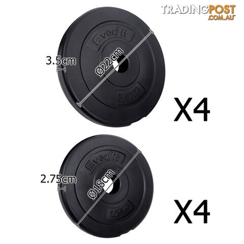 20kg Fitness Gym Exercise Dumbbell Set - photo 3 of 8