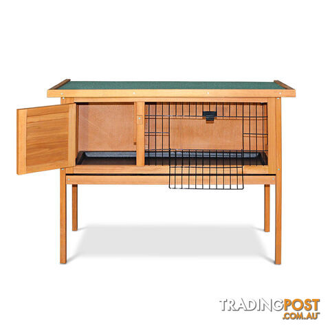 Rabbit Hutch with Hinged Lid