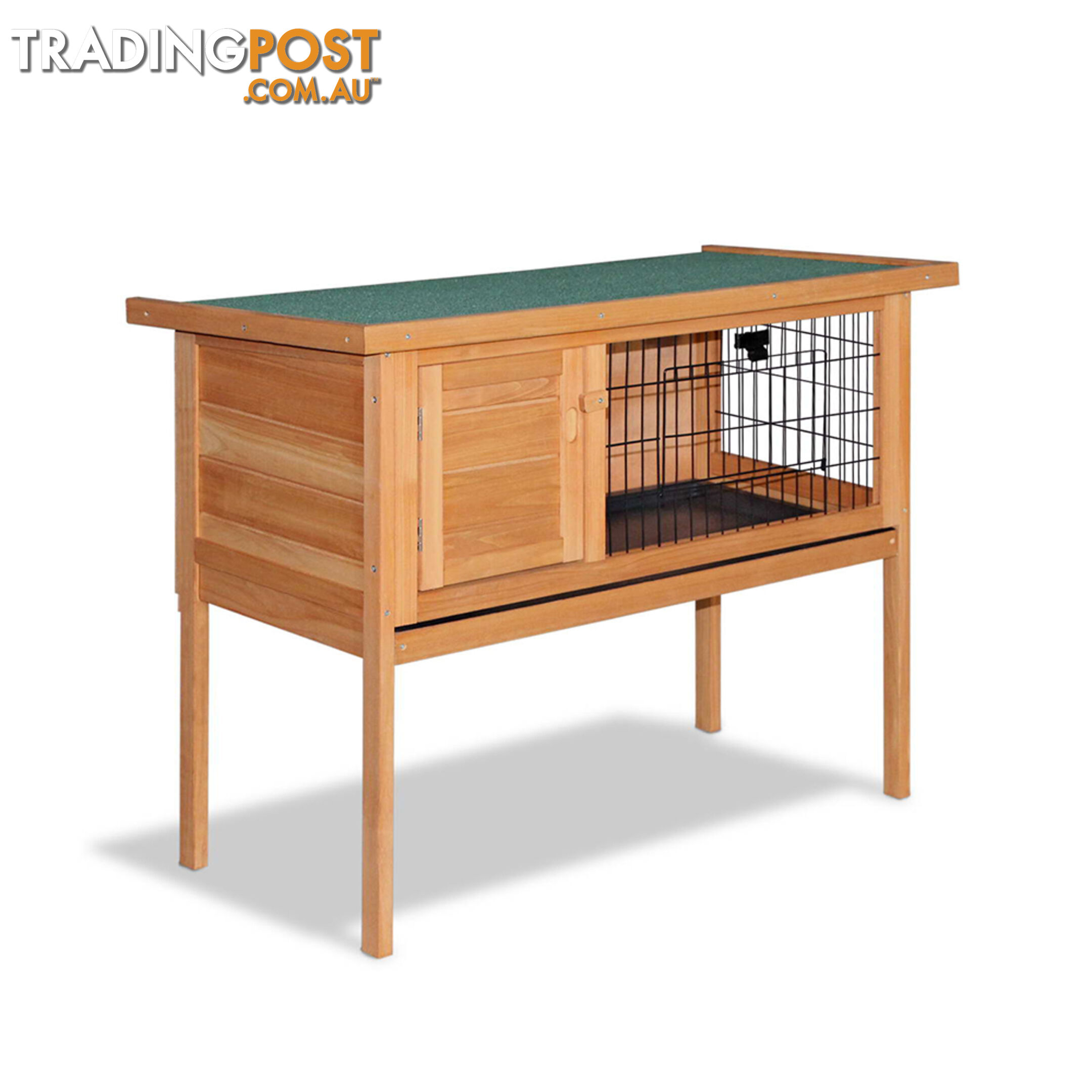 Rabbit Hutch with Hinged Lid