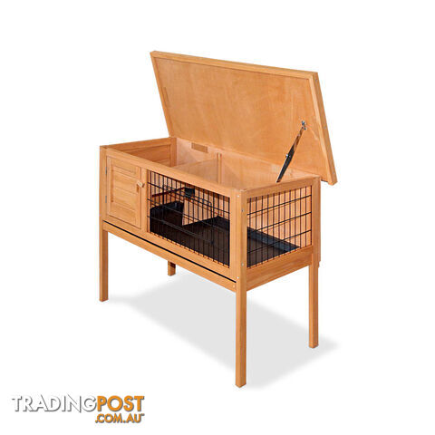 Rabbit Hutch with Hinged Lid