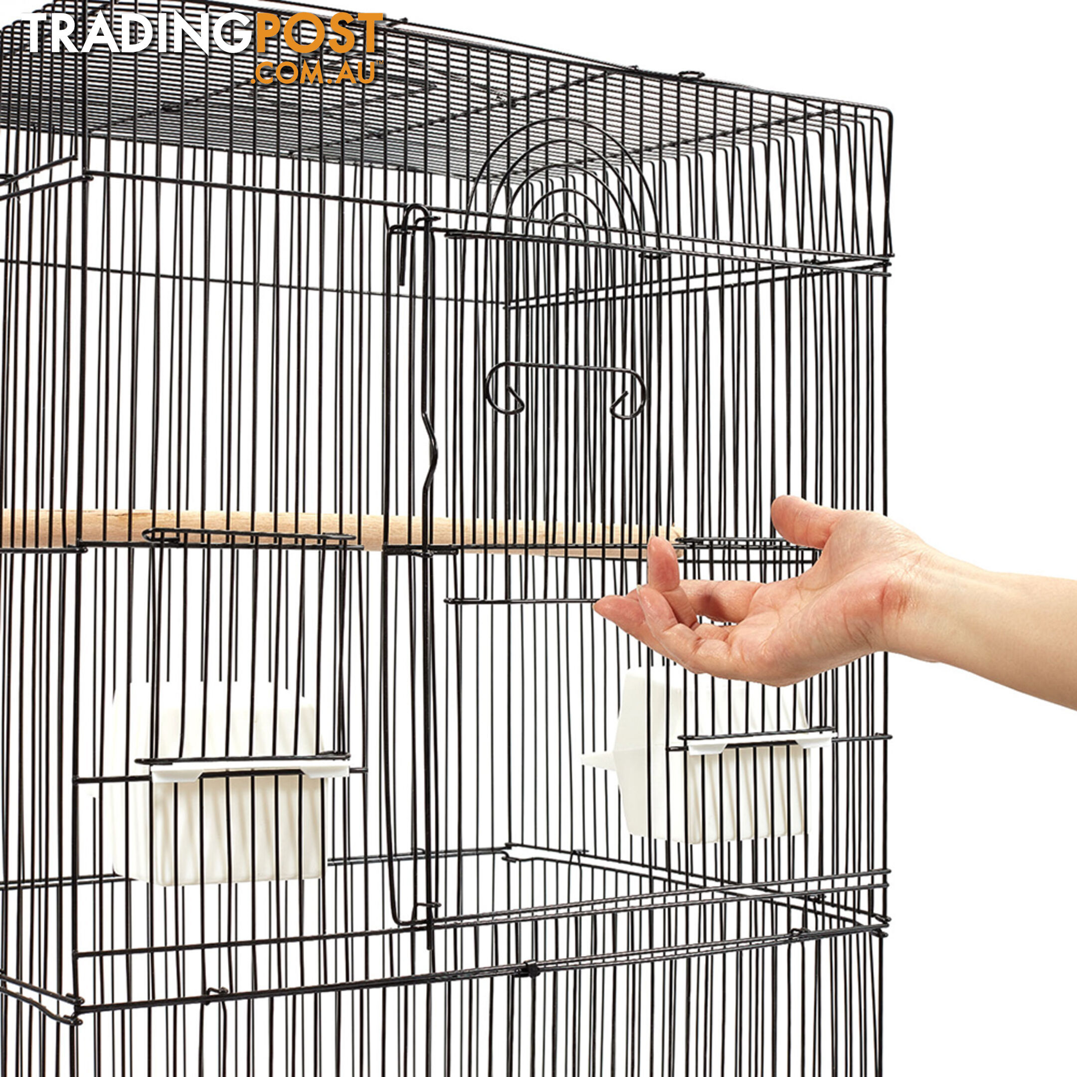 Pet Bird Cage Black Medium - 88CM