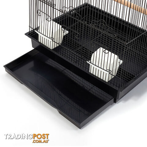 Pet Bird Cage Black Medium - 88CM