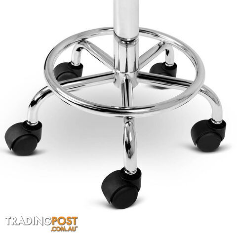 Saddle PU Swivel Salon Stool Black