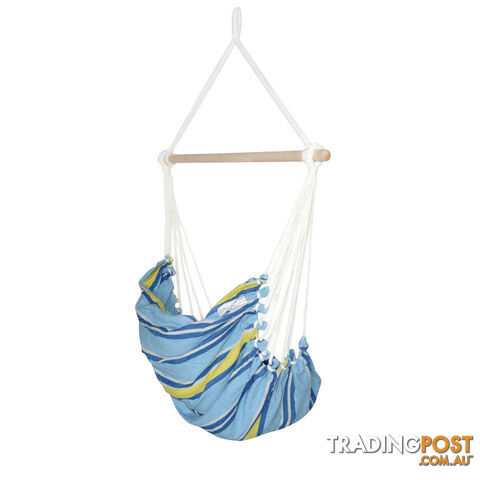 Hammock Swing Chair w/ Cushion Light Blue