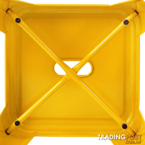 Set of 4 Replica Tolix Kitchen Bar Stool 66cm Yellow