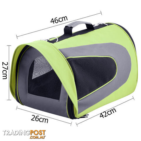 Pet Dog Cat Carrier Travel Bag Large Lime Green