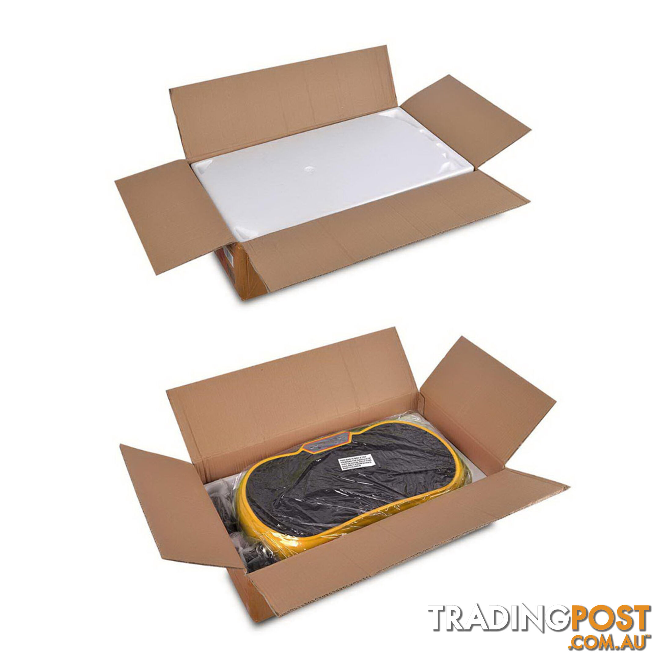 1000W Vibrating Plate with Roller Wheels - Gold