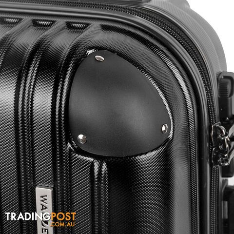 20"  Wanderlite Luggage Case  Black