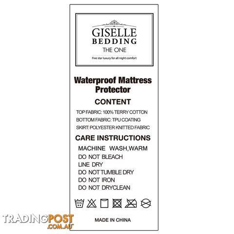 Waterproof Mattress Protector - Single