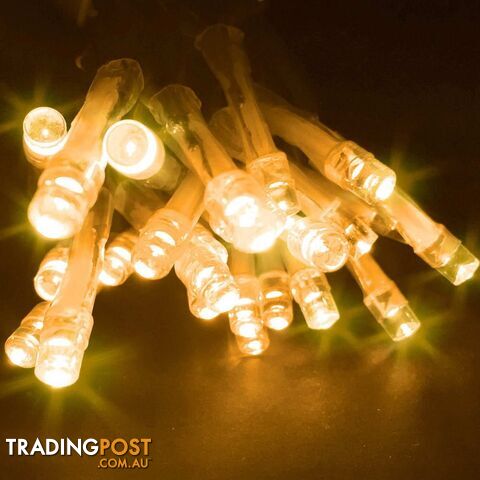 800 LED Christmas Icicle Lights Warm White