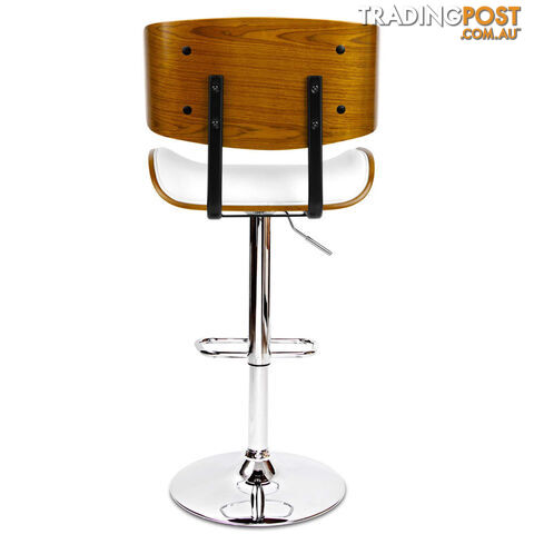 PU Leather Bar Stool with Chrome Base - photo 5 of 12