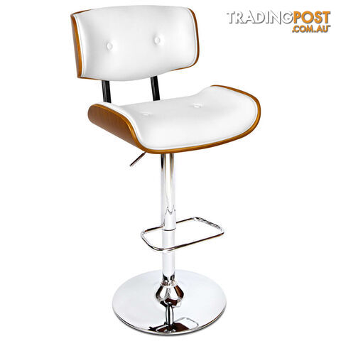 PU Leather Bar Stool with Chrome Base - photo 4 of 12