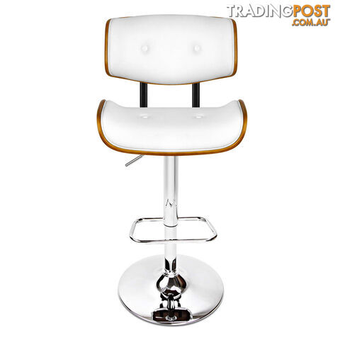 PU Leather Bar Stool with Chrome Base - photo 3 of 12
