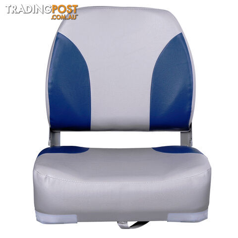 Set of 2 Swivel Folding Marine Boat Seats Grey Blue - photo 5 of 9
