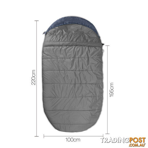 Wesshiorn Pebble-shaped Extra Large Sleeping Bag Navy