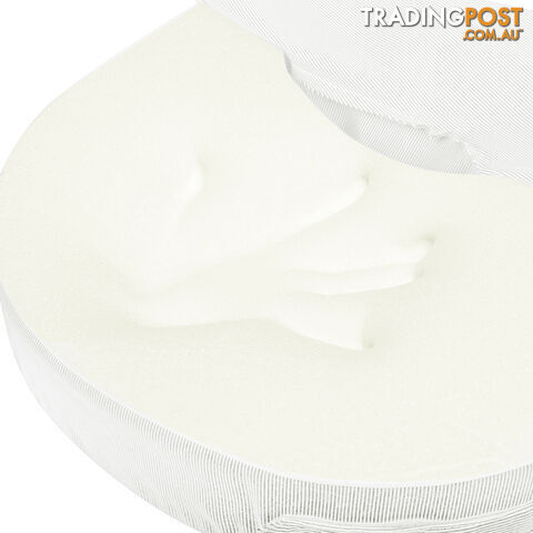 Baby Breast Feeding Support Memory Foam Pillow w/ Zip Cover White