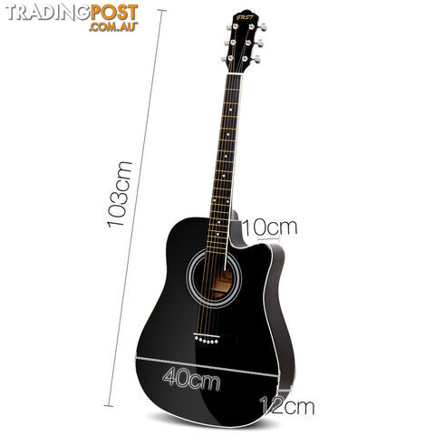 41" 5- Band EQ Electric Acoustic Guitar Full Size Black - photo 2 of 9