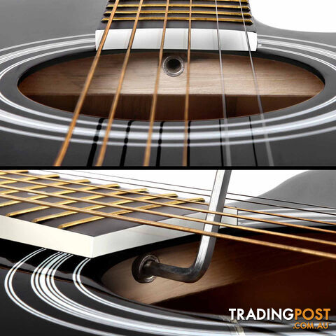 41" 5- Band EQ Electric Acoustic Guitar Full Size Black - photo 5 of 9