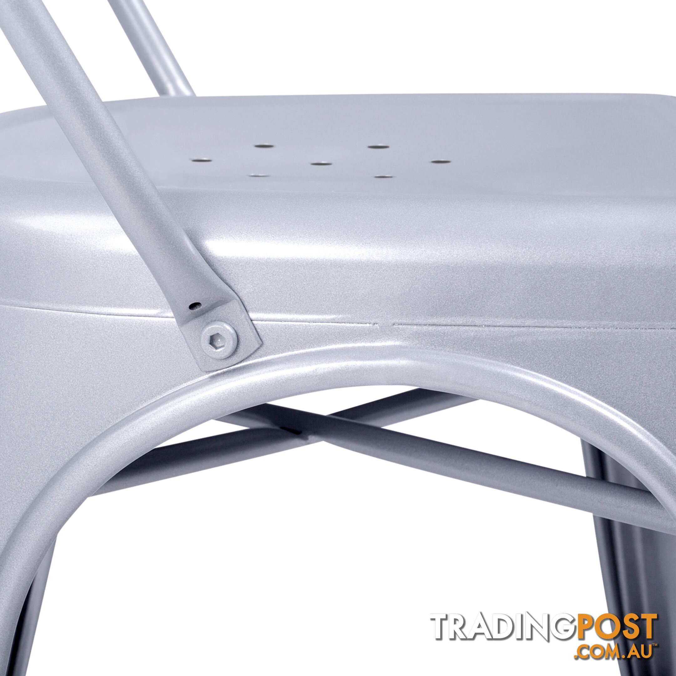 Set of 4 Replica Tolix Dining Metal Chair Gloss Metal