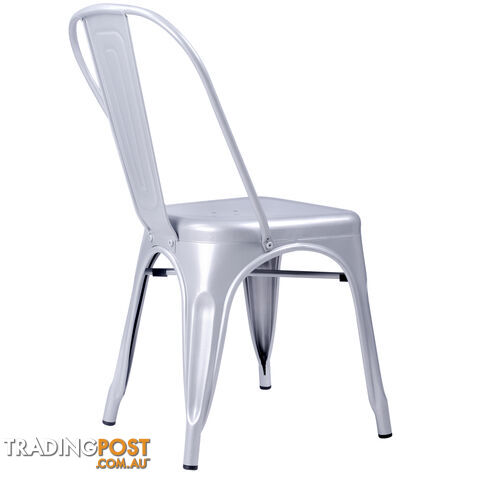 Set of 4 Replica Tolix Dining Metal Chair Gloss Metal