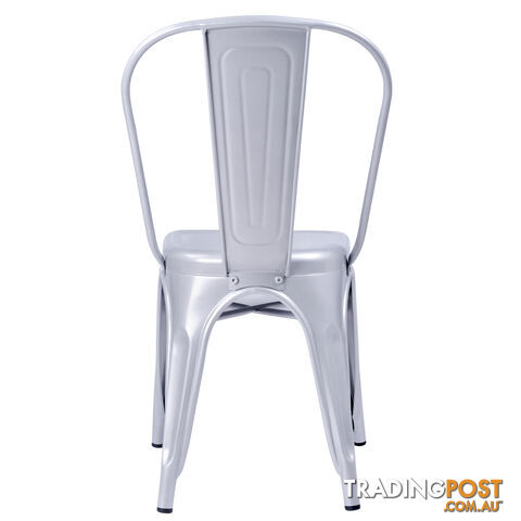 Set of 4 Replica Tolix Dining Metal Chair Gloss Metal