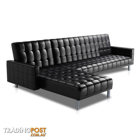 PU Leather Sofa Bed 5 Seater