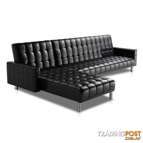 PU Leather Sofa Bed 5 Seater