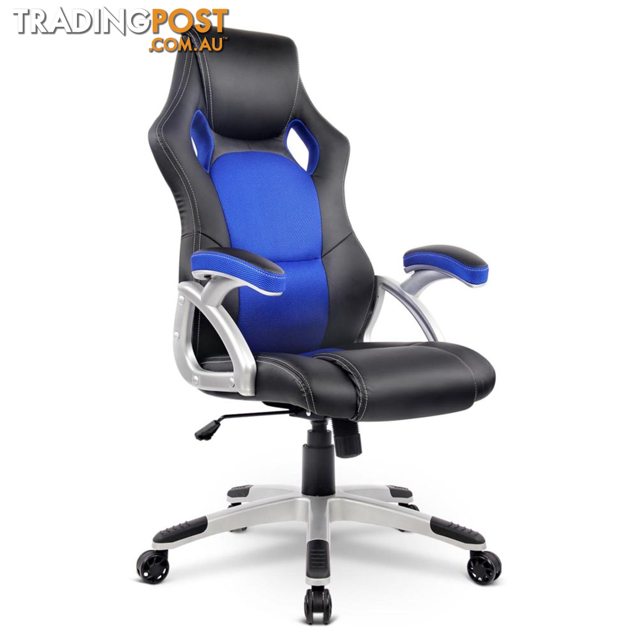 PU Leather & Mesh Racing Style Office Chair