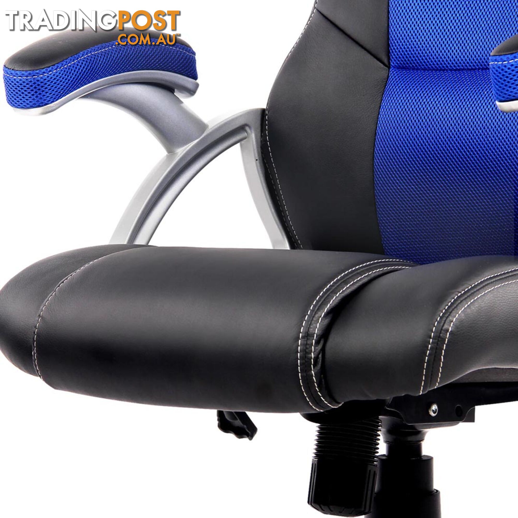 PU Leather & Mesh Racing Style Office Chair