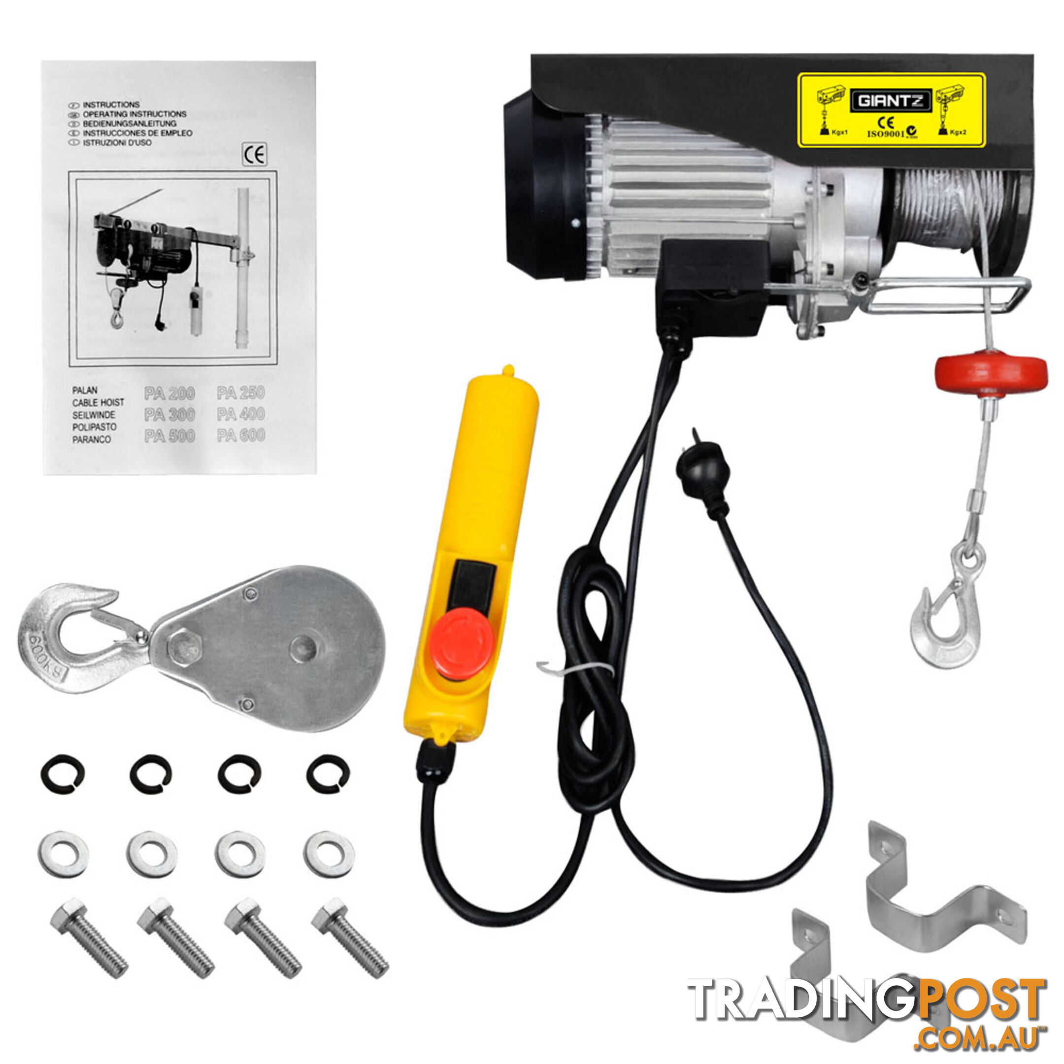 GIANTZ 800KG 1300W Electric Hoist