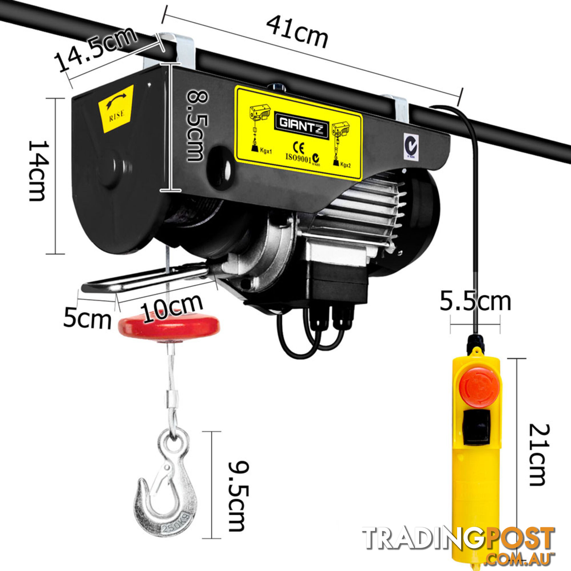 GIANTZ 800KG 1300W Electric Hoist