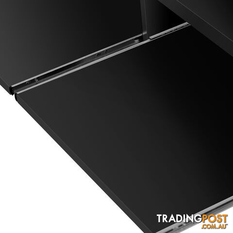 TV Stand Entertainment Unit Lowline Cabinet Drawer Black - photo 4 of 8