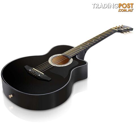 38 Inch Wooden Acoustic Guitar Black - photo 5 of 12