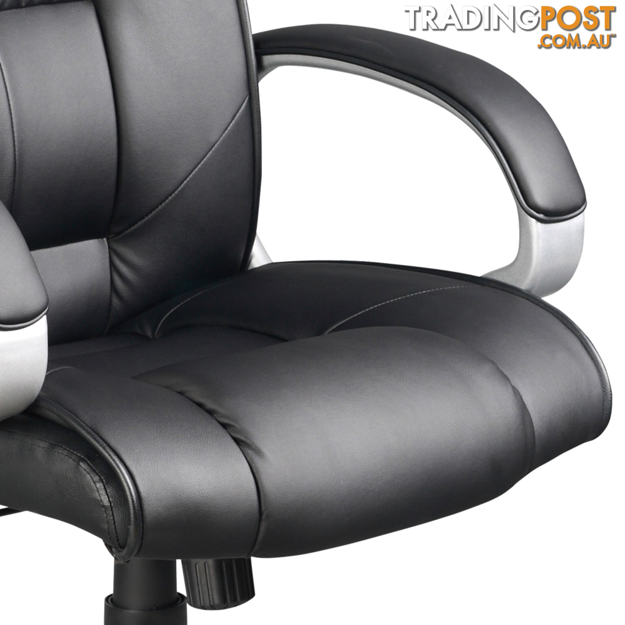 Executive PU Leather Office Computer Chair Black