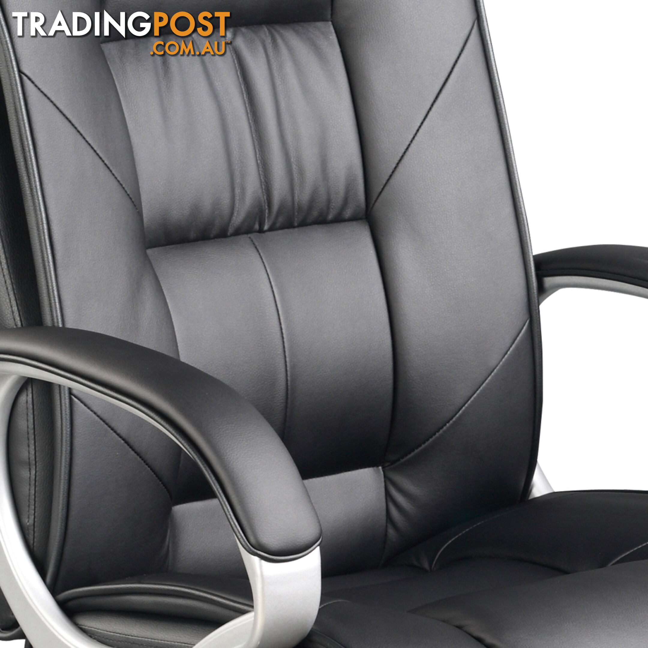 Executive PU Leather Office Computer Chair Black