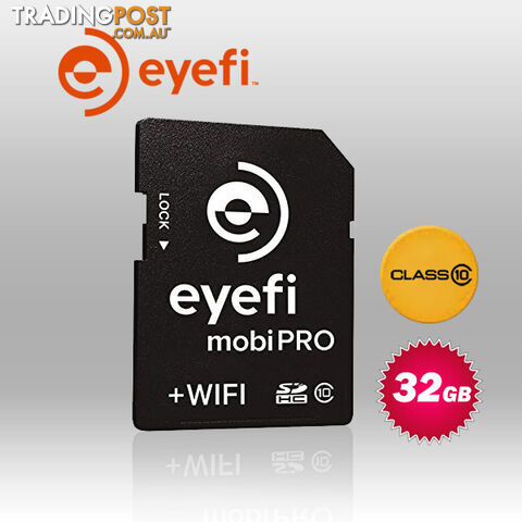 EYE FI  32GB mobi +wifi pro SDHC class 10 Card (MOBIPRO-32)