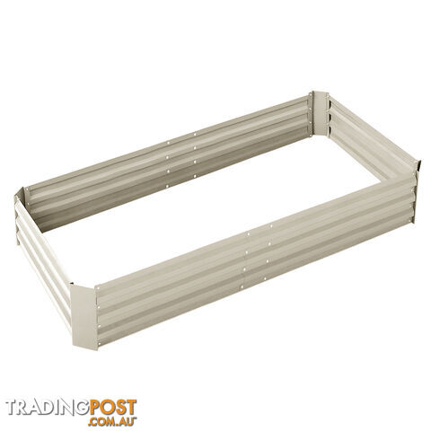 Galvanised Raised Garden Bed - 150 x 90 x 30cm - Cream - photo 3 of 9