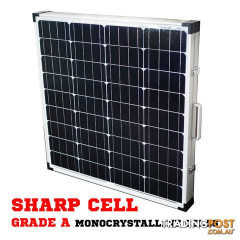 12V 160W Solar Folding Panel Kit Caravan Boat Camping Power Mono Charging - photo 3 of 6