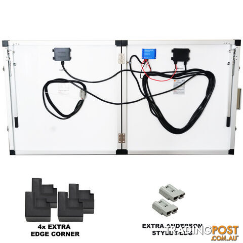 12V 160W Solar Folding Panel Kit Caravan Boat Camping Power Mono Charging - photo 4 of 6
