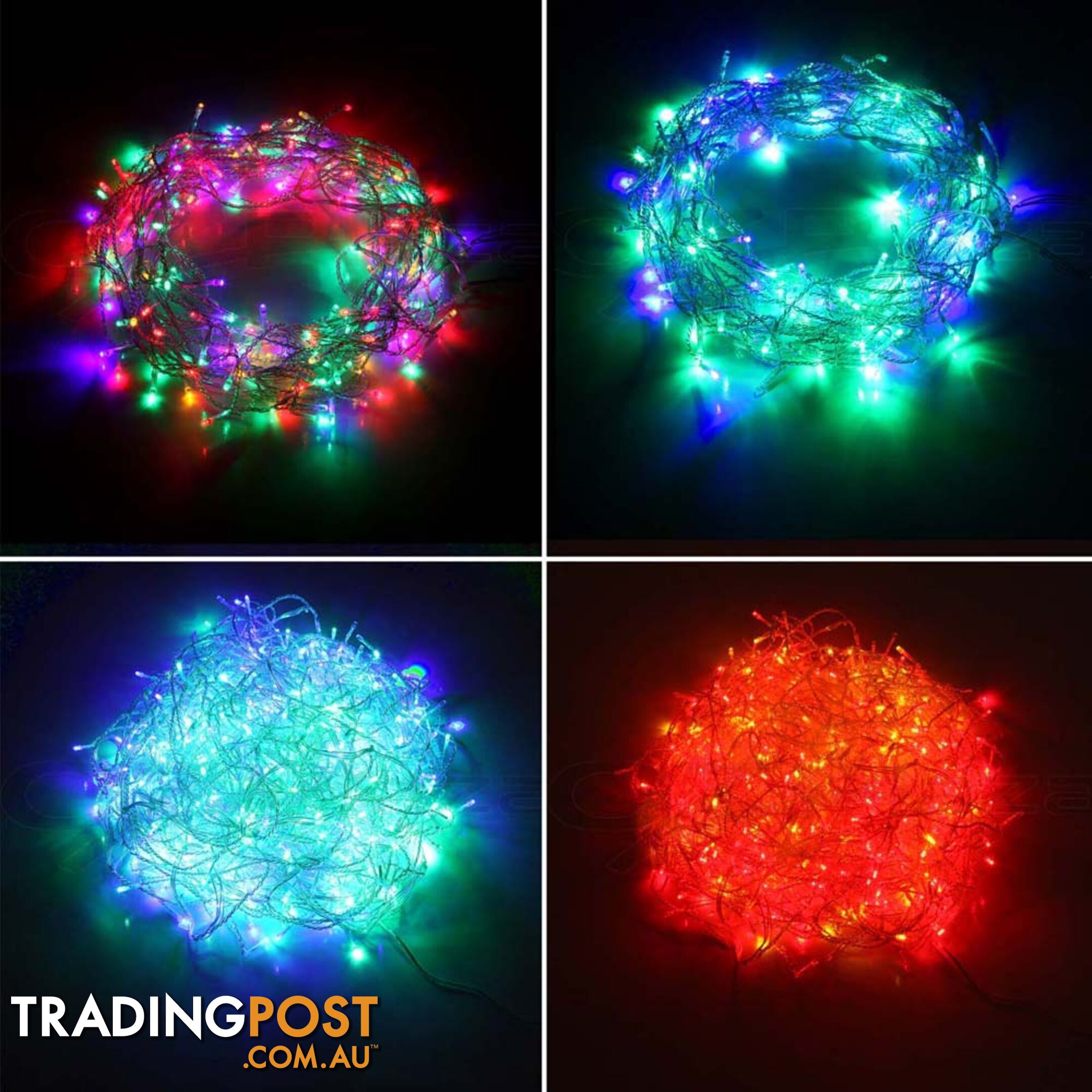 800 LED Christmas Icicle Lights Multi Colour