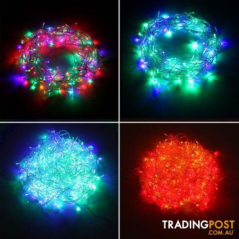 800 LED Christmas Icicle Lights Multi Colour