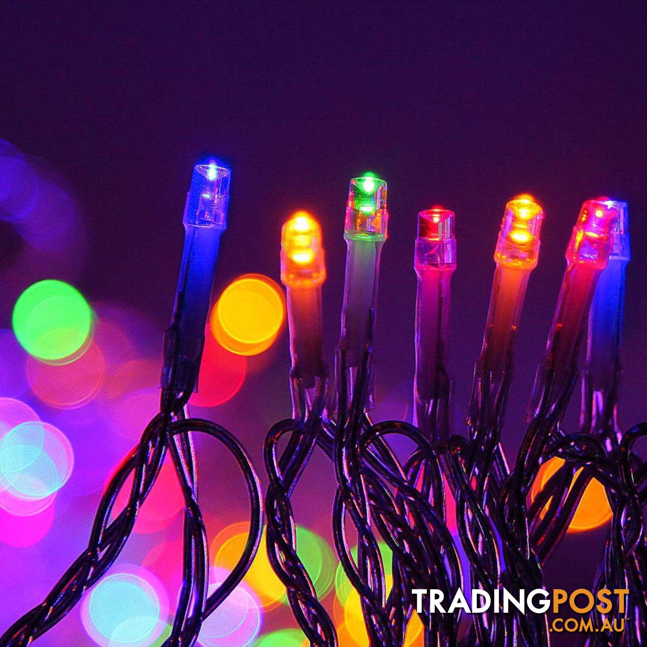 800 LED Christmas Icicle Lights Multi Colour