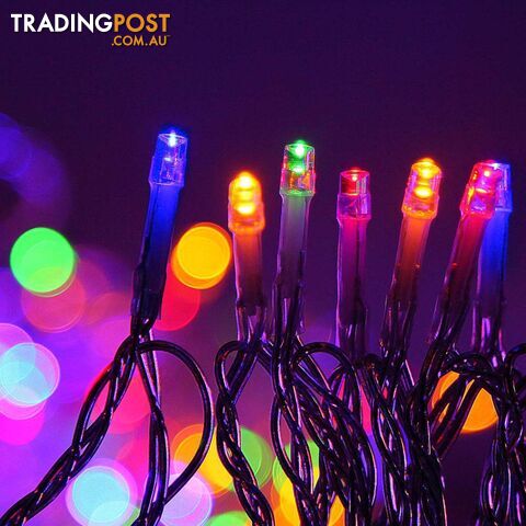 800 LED Christmas Icicle Lights Multi Colour