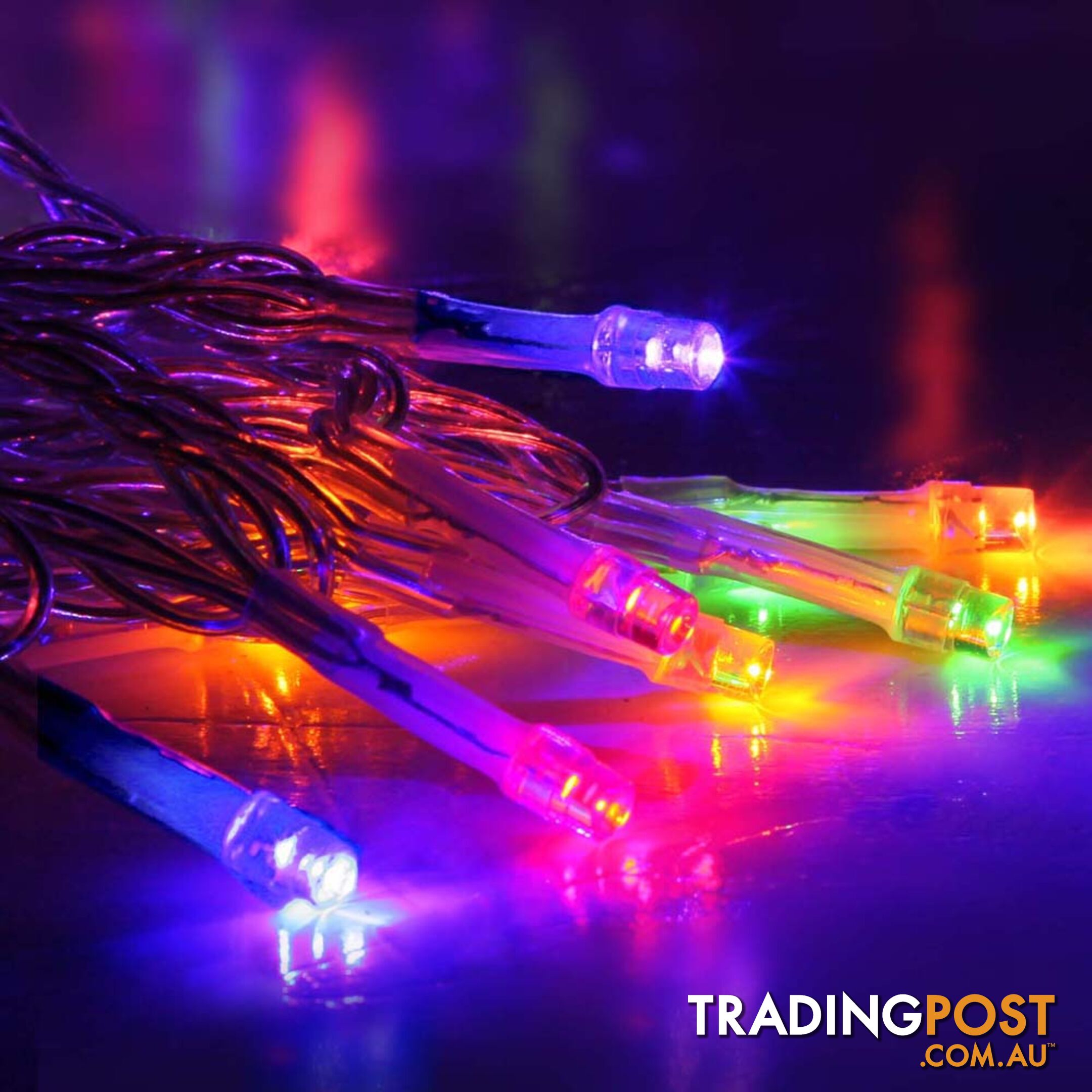 800 LED Christmas Icicle Lights Multi Colour