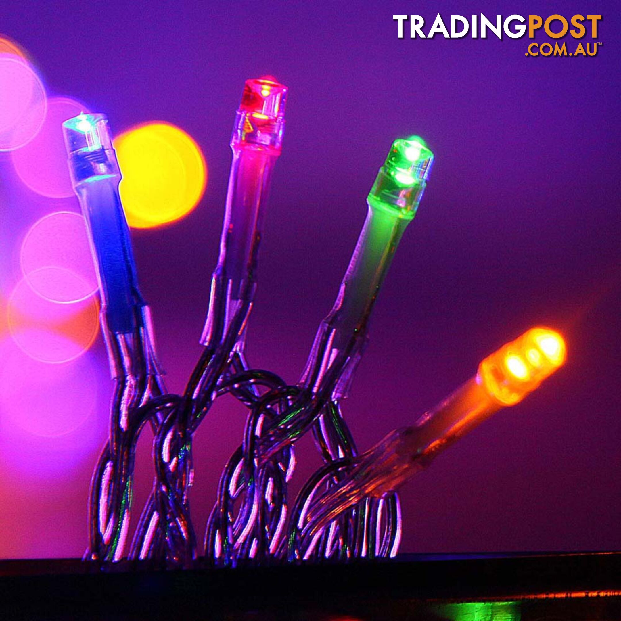 800 LED Christmas Icicle Lights Multi Colour