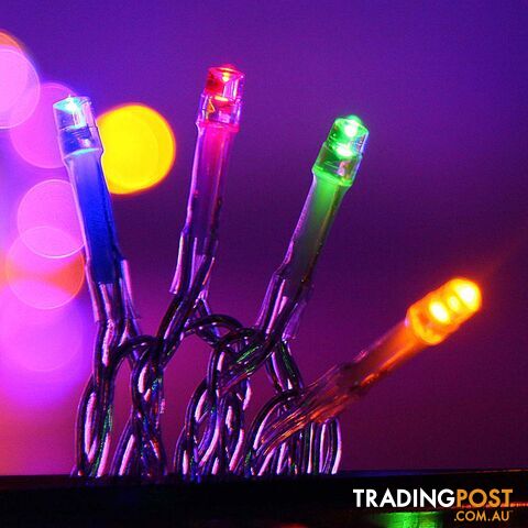 800 LED Christmas Icicle Lights Multi Colour