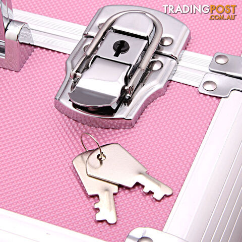 7 in 1 Portable Beauty Make up Cosmetic Trolley Case Pink - photo 5 of 8